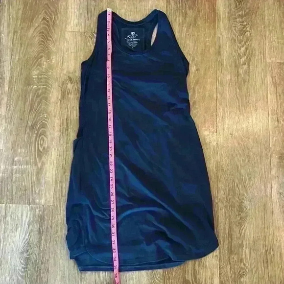 Kuhl EUC Adeline Blue Performance Dress Crew Neck Racer Back Size Small Pockets - Picture 9 of 11